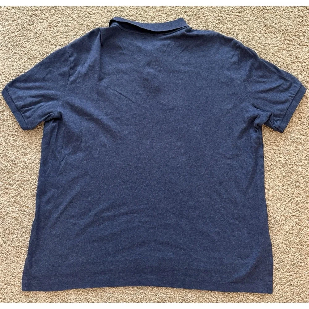 Polo Ralph Lauren Polo Shirt Pima Soft Touch Cotton Blue‎ Pony Logo Mens XL